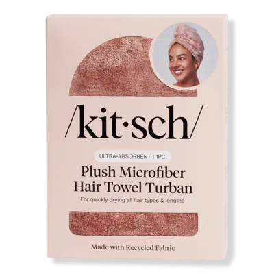 Kitsch Nano Microfiber Hair Towel Turban - Terracotta In Brown