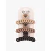 Kitsch Neutral Chain Plastic Hair Claw Clips Pack Of Three In Neutral