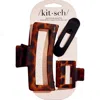 Kitsch Pack Of 3 Assorted Claw Clips In Black And Tort