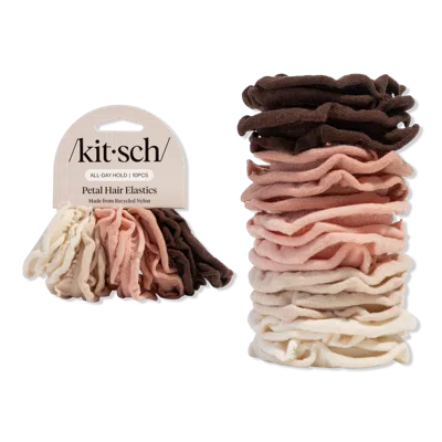 Kitsch Petal Hair Elastics - Blush In Pink