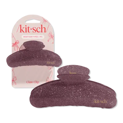 Kitsch Pink Glitter Claw Clip