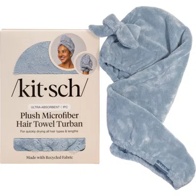 Kitsch Plush Microfiber Hair Towel In Blue