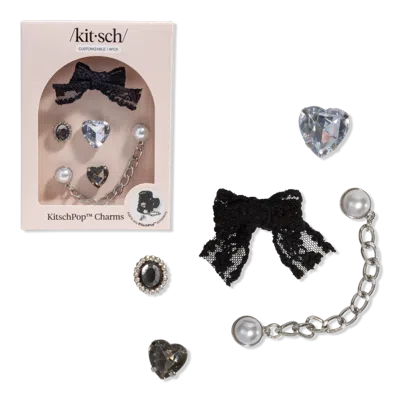 Kitsch Pop Charms 6 Piece Set - Vintage Black
