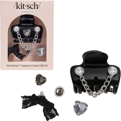 Kitsch Pop™ Charms & Cloud Hair Clip 7-piece Set In Black