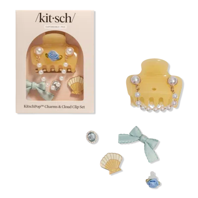 Kitsch Pop Cloud Clip Set Coastal Cottage - Butter Yellow In Multi