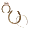 Kitsch Recycled Fabric Satin & Velvet Headbands - Cream & Camel
