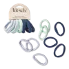 Kitsch Recycled Fabric Seamless Hair Elastics 8 Piece Set - Garden Bouquet