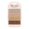 Kitsch Recycled Nylon Glitter Elastics 12pcs Neutral In Brown