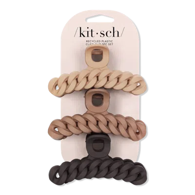 Kitsch Recycled Plastic Chain Claw Clip - Neutrals