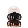 Kitsch Recycled Plastic Octopus Claw Clips - Black And Tort (pack Of 2)