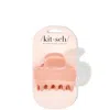 Kitsch Rosewood Puffy Recycled-plastic Claw Clip