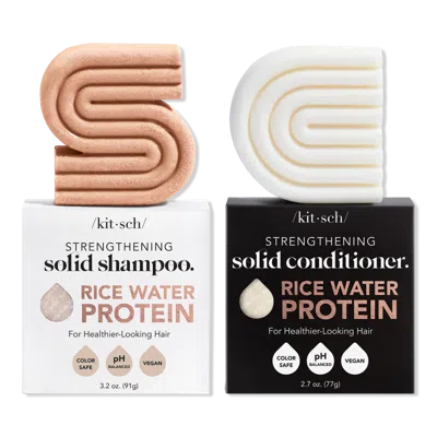 Kitsch Rice Water Protien Strengthing Shampoo & Conditioner Bar Combo Pack
