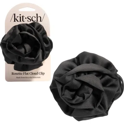 Kitsch Rosette Cloud Hair Clip In Black