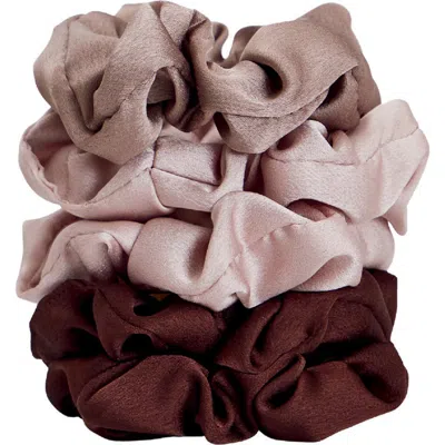 Kitsch Satin 5-pack Sleep Scrunchies In Cameo