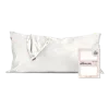 Kitsch Satin King Pillowcase - Ivory In White