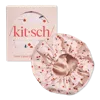Kitsch Satin-lined Flexi Shower Cap - Cherry Print In Red