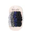 KITSCH SATIN PETITE SCRUNCHIES 5 PIECE SET - MIDNIGHT