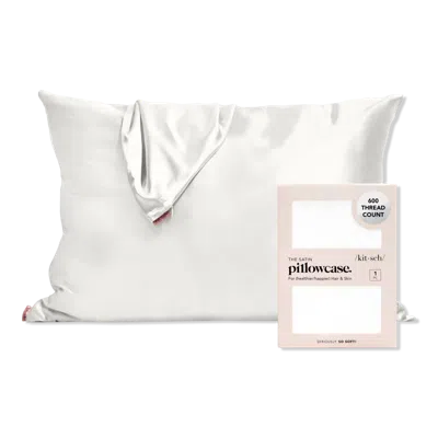 Kitsch Satin Pillowcase - Ivory In White