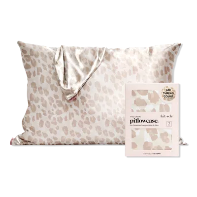 Kitsch Satin Pillowcase - Leopard In Brown