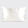 Kitsch Satin Pillowcase Ivory In White