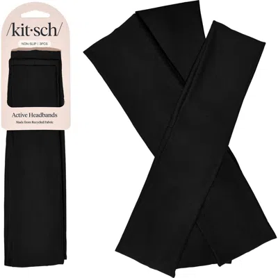 Kitsch Set Of 3 Active Headbands In Multi