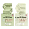 Kitsch Tea Tree Shampoo + Conditioner Bar Combo - White Tea, Tea Tree & Mint