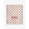 Kitsch Terracotta Check-print Extra-large Quick-dry Hair Towel In Terracotta