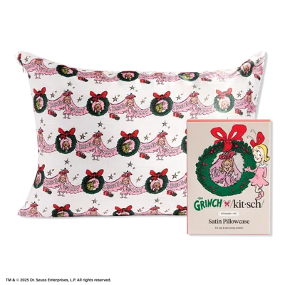 Kitsch The Grinch X  Standard Satin Pillowcase - Cindy Lou