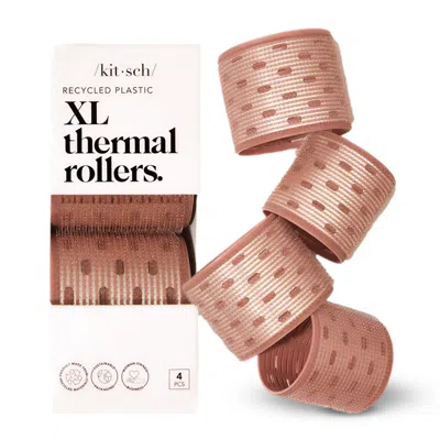 Kitsch Thermal Roller 4pc Set Terracota