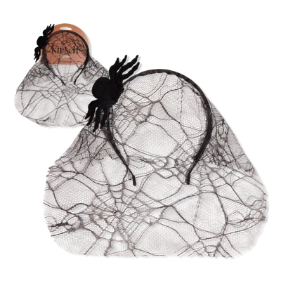 Kitsch Veil Headband - Spiderweb