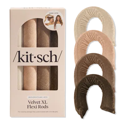 Kitsch Velvet Jumbo Flexi Rods - Eucalyptus In Green