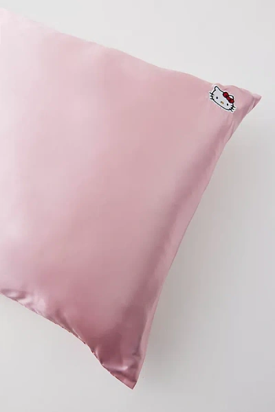 Kitsch X Hello Kitty Satin Pillowcase In Pink At Urban Outfitters
