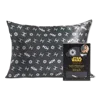 Kitsch X Star Wars Standard Satin Pillowcase - Galactic Empire In Black