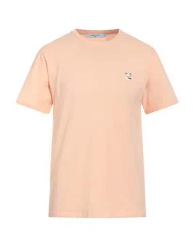 Kitsuné Man T-shirt Apricot Size Xl Cotton In Orange