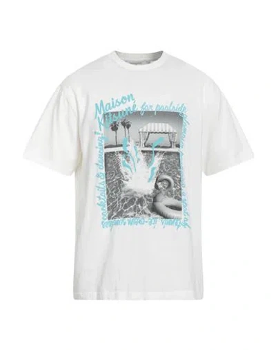 Kitsuné Maison  Man T-shirt Off White Size Xl Cotton