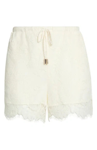 Kittenish Asymmetric Lace Skort In White