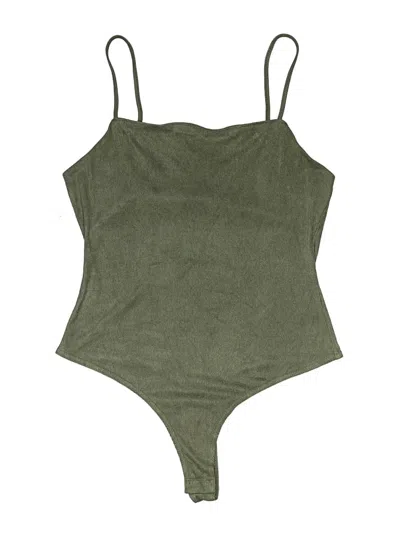 Pre-owned Kittenish Bodysuit In Green