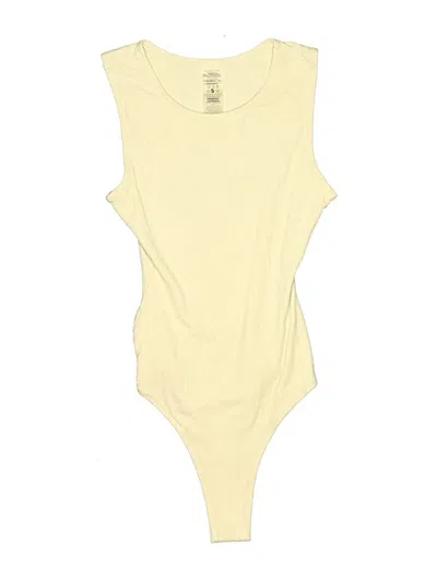 Pre-owned Kittenish Bodysuit In Yellow