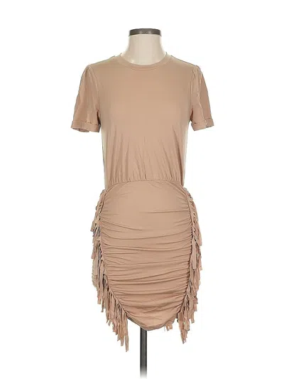 Pre-owned Kittenish Casual Dress In Brown