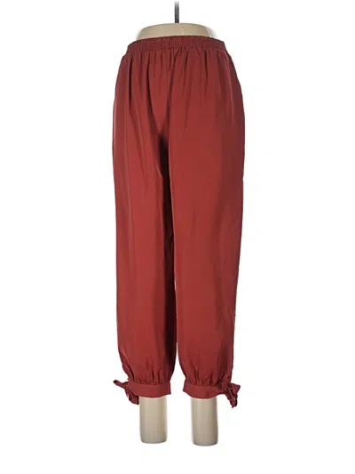 Pre-owned Kittenish Casual Pants In Burgundy