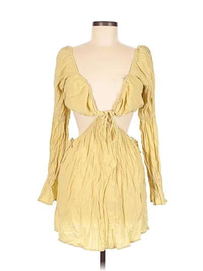 Pre-owned Kittenish Cocktail Dress In Yellow