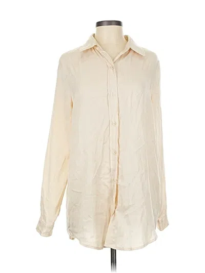 Pre-owned Kittenish Long Sleeve Blouse In Ivory