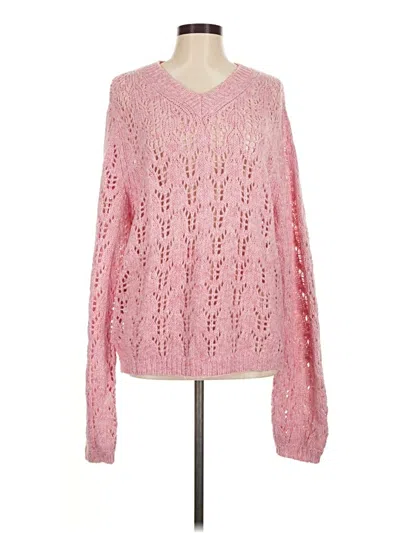 Pre-owned Kittenish Pullover Sweater In Pink
