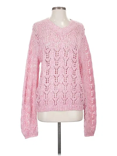 Pre-owned Kittenish Pullover Sweater In Pink