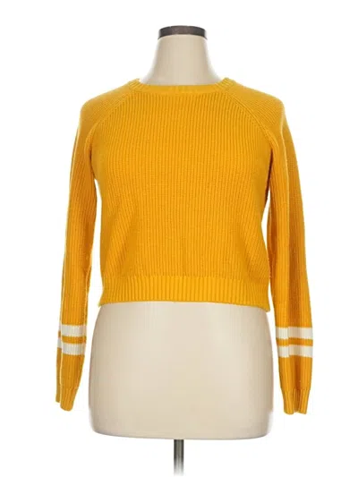 Pre-owned Kittenish Pullover Sweater In Yellow