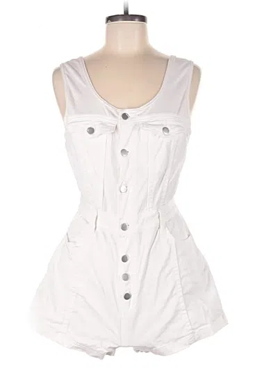 Pre-owned Kittenish Romper In White
