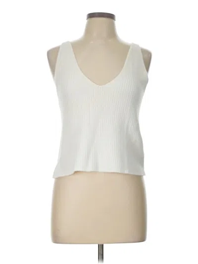 Pre-owned Kittenish Sweater Vest In White