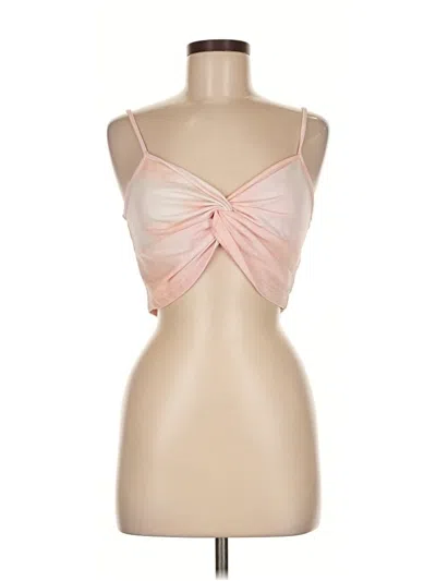 Pre-owned Kittenish Tank Top Pink Strapless Neckline Tops