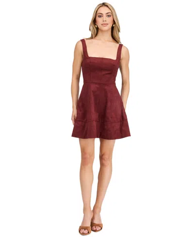 Kittenish Women's Misty Fit & Flare Square Neck Dress In Bardot