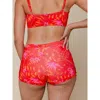 Kitty And Vibe Boyshort Bikini Bottoms In Red